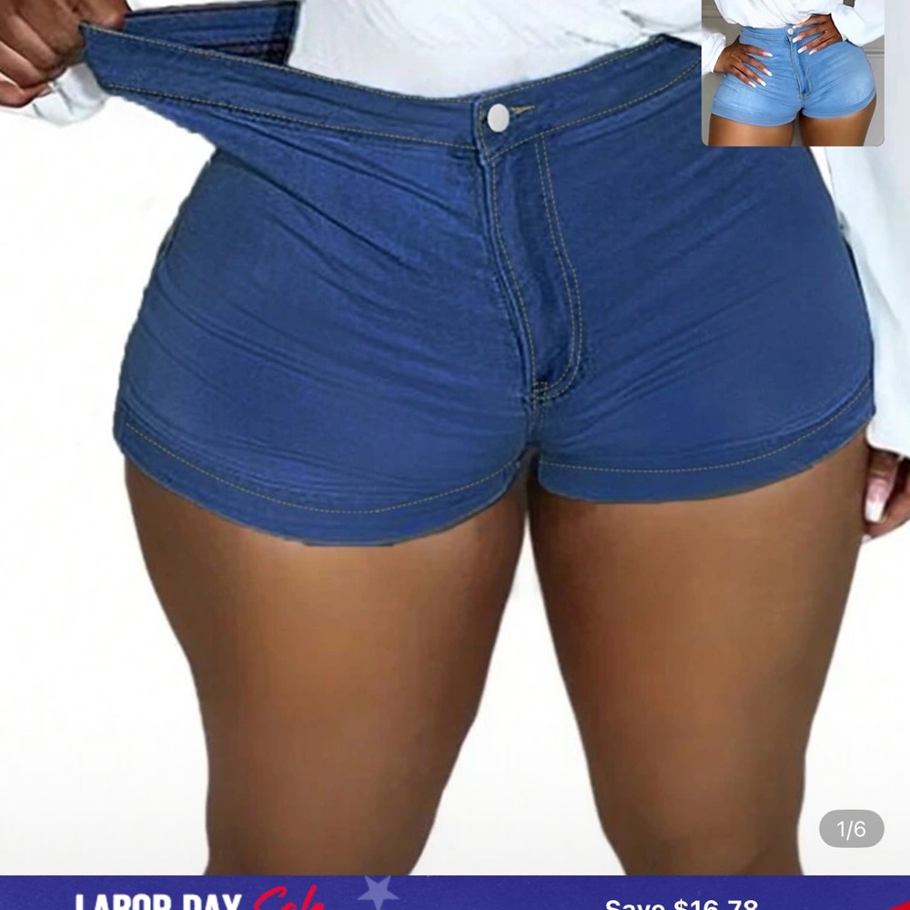 Stylish Blue Women's Shorts